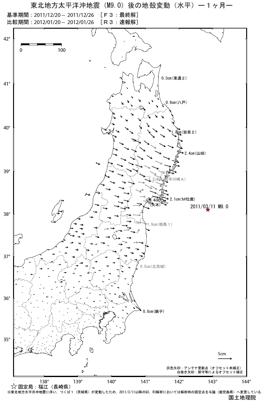 Crustal Movements After the 2011 off the Pacific Coast of Tohoku ...