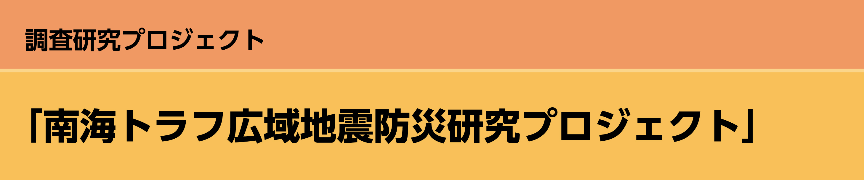 「南海トラフ広域地震防災研究プロジェクト」