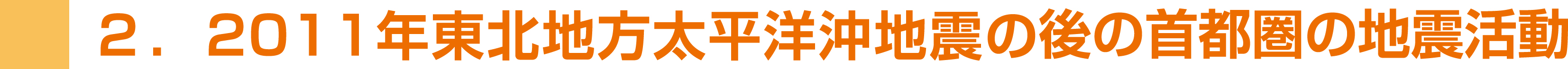 2011.3.11後の首都圏の地震活動