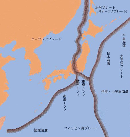 3 日本近海のプレートの状況